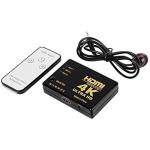 HDMI Switch 4K Ultra HD Switch 3 port Input 1 Output avec télécommande
