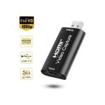 Hdmi Video Capture HD 1080P, HDMI Vers USB 2.0 Youtube OBS, Live, Stream
