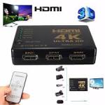 HDMI Switch 4K Ultra HD Switch 5 port Input 1 Output avec télécommande