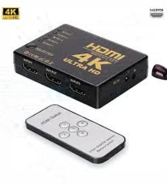 HDMI Switch 4K Ultra HD Switch 5 port Input 1 Output avec télécommande