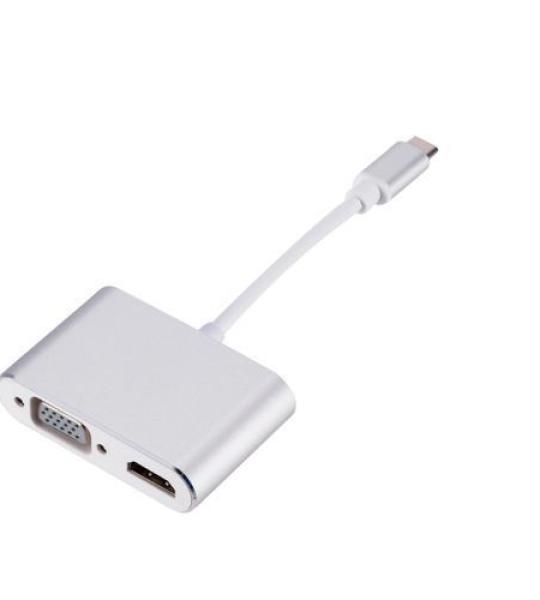 Adaptateur Type C To Hdmi & Vga 4k