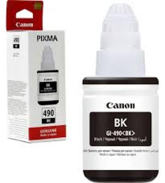 Bouteille d'encre Canon d'origine Canon GI-490 BK Noir