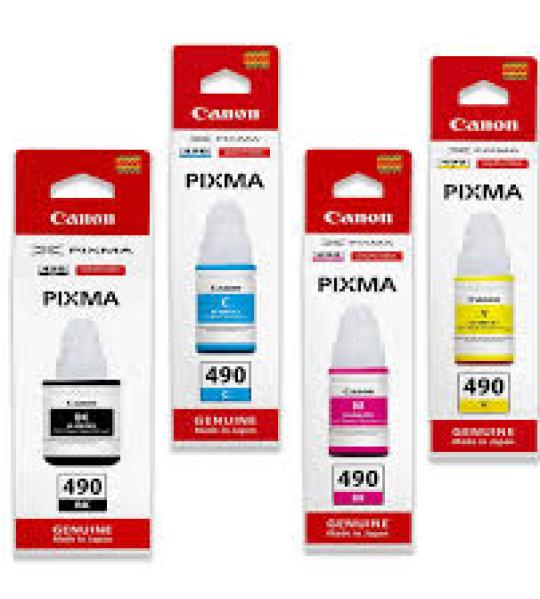 Canon PACK Bouteilles d'encre GI-490 pour les imprimantes économiques PIXMA